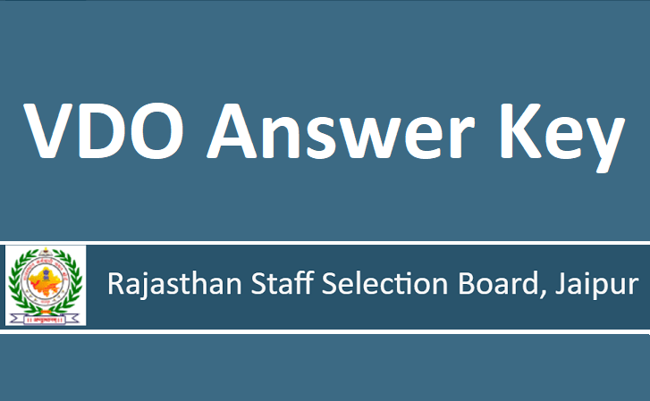 RSMSSB VDO Official Answer Key 2022 (Out) -https://myrpsc.in